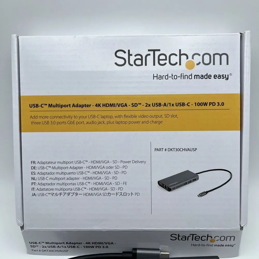 STARTECH.COM DKT30CHVAUSP USB-C MULTIPORT ADAPTER 100W PD